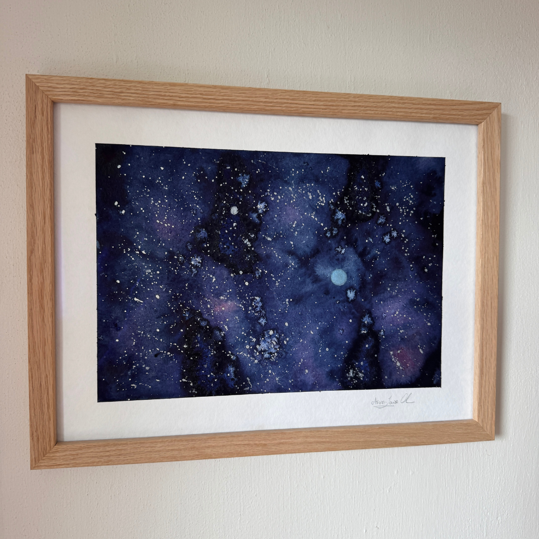 Blauer Stern - Original Kunstwerk