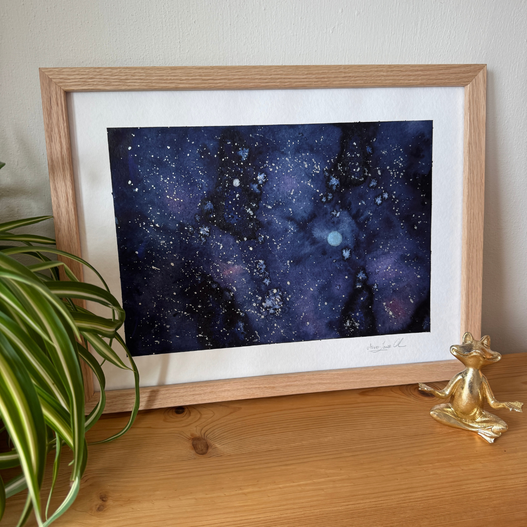 Blauer Stern - Original Kunstwerk