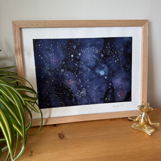 Blauer Stern - Original Kunstwerk